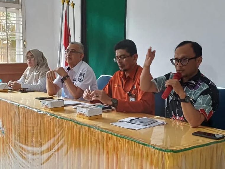 Kadis PPKBPPPA, Winarno, saat sampai penjelasan .